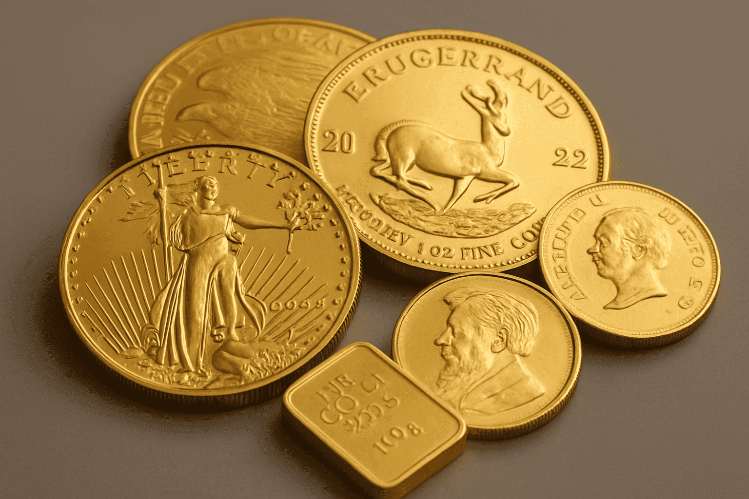 Vende monedas de oro