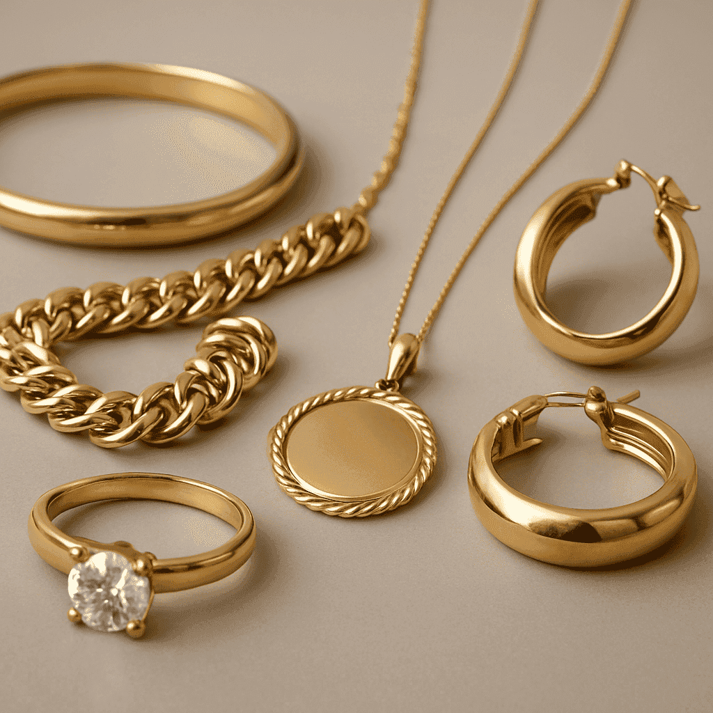 Vende joyería de oro